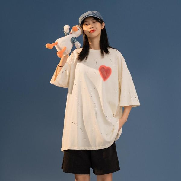 

women's t-shirt beautiful clothing 2021 summer japanese fashion plus size tee teenagers short sleeve vintage y2k clothes, White