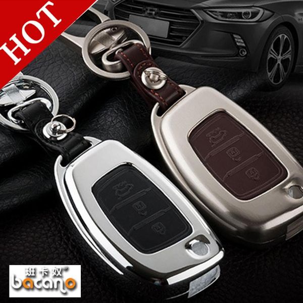 

keychains bacano brand key set of car keys package protection shell chain for hy***i mkc ix30 i30 allsantafe in, Silver