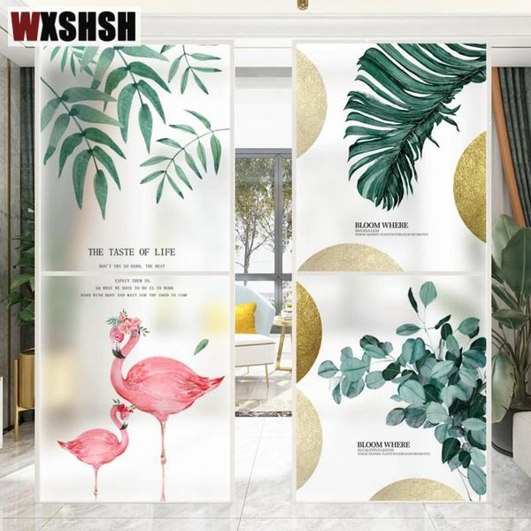 

window stickers 40cmx100cm static cling glass film custom size ins style reusable durable covering for door cabinet table surface