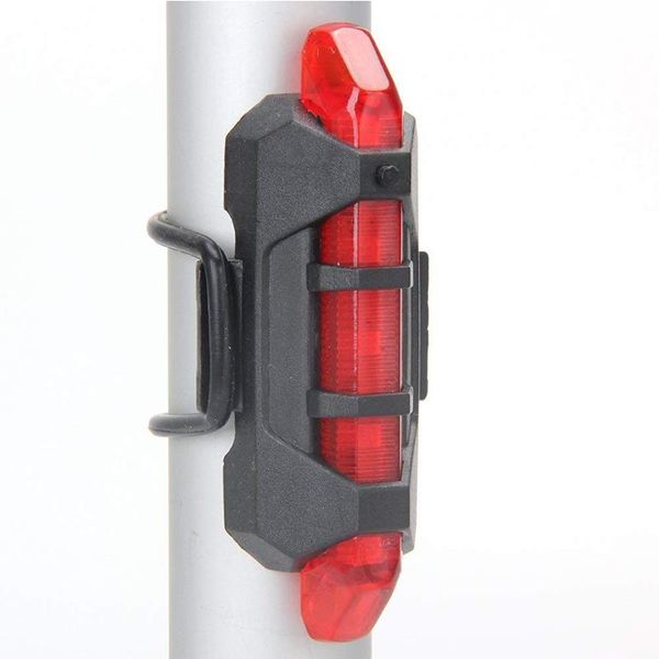 

portable usb rechargeable bike taillight bicycle tail rear lights 4 modes safety warning lamp for cycling riding super bright