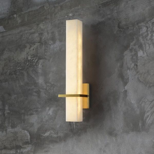 

wall lamp postmodern light luxury marble living room background copper bedroom creative personality lamps