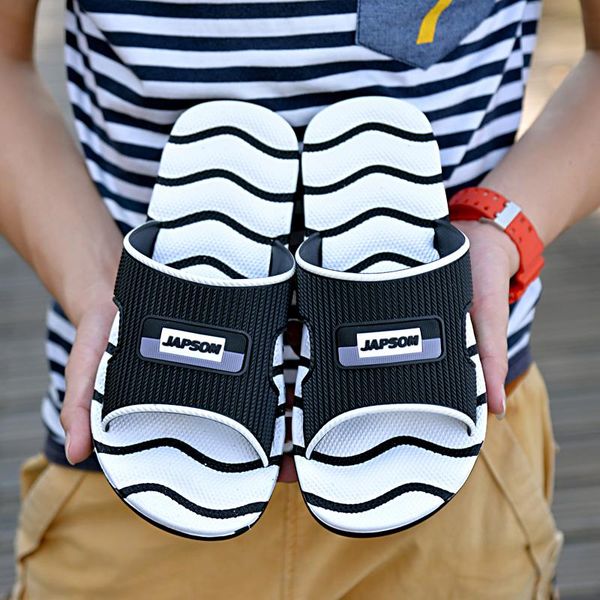 

slippers 2021 summer men casual shoes sandals leisure soft slides eva massage beach bathroom men's flip flops, Black
