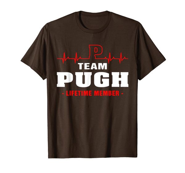 

team pugh lifetime member shirt surname, last name gift t-shirt, White;black