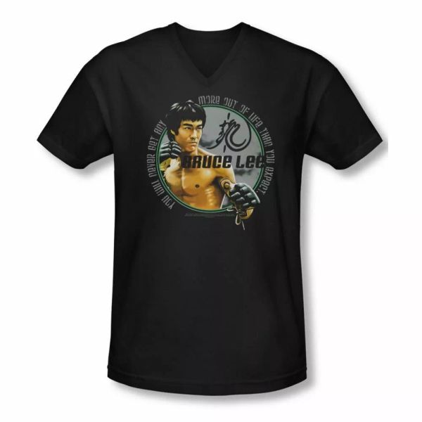 

bruce lee expectations v neck t-shirt sizes- s-2x new, White;black