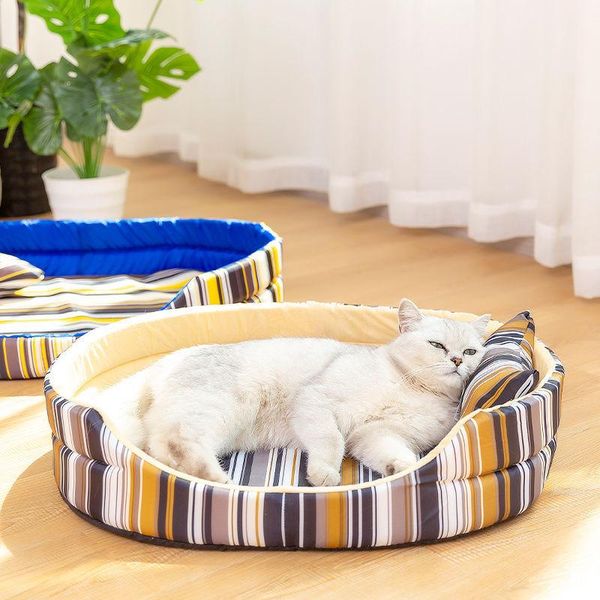 

cat beds & furniture summer pet bed for cats and dogs cool non-stick fur kennel four seasons universal