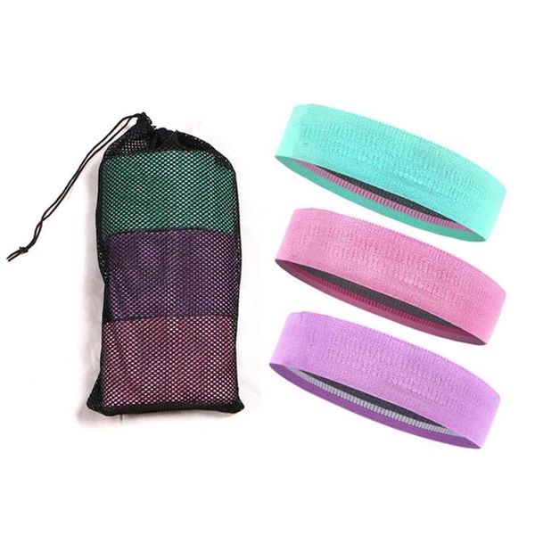 

durable hip resistance band set yoga anti-slip fitness bands exercises elastic lifting circle