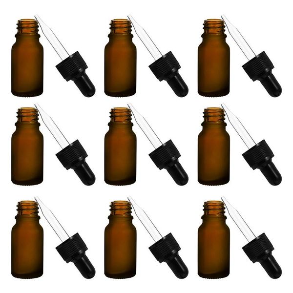 

storage bottles & jars 10pcs fillable essential oil cosmetics bottle empty glass dropper sub