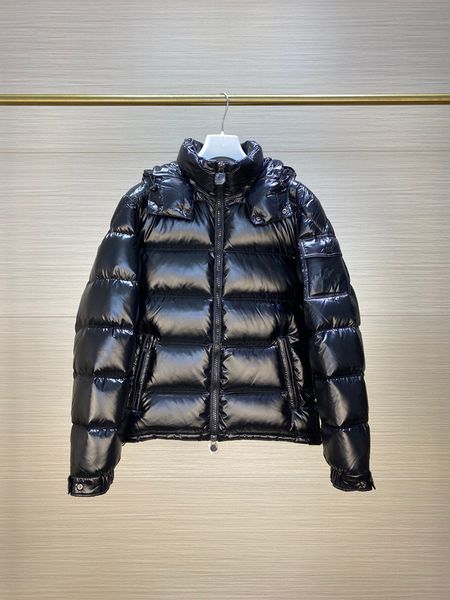 

winter designer jacket down coats womens mens outwear parkas jackets fashion letters coat outdoor streetwear zipper pocket hooded clothing, Black