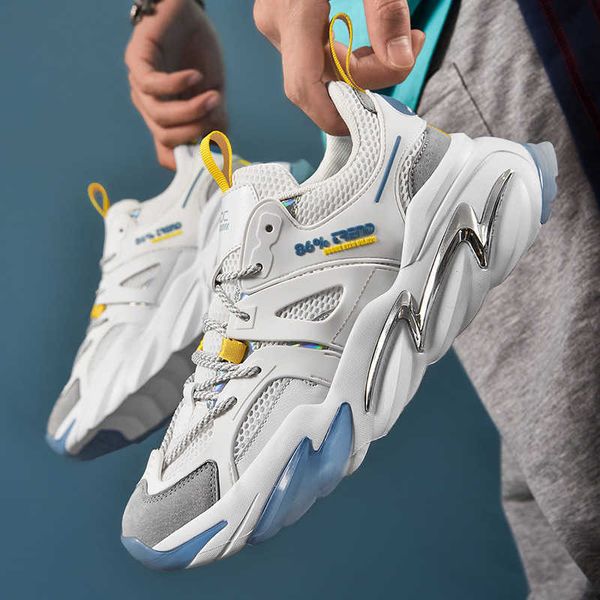 

2021 men's sho outdoor fashion trend casual mh sports running thick soled dad