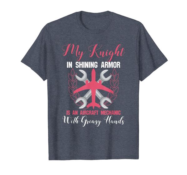 

Aircraft Mechanic T Shirt Wife Girlfriend -Knight In Shining, Mainly pictures