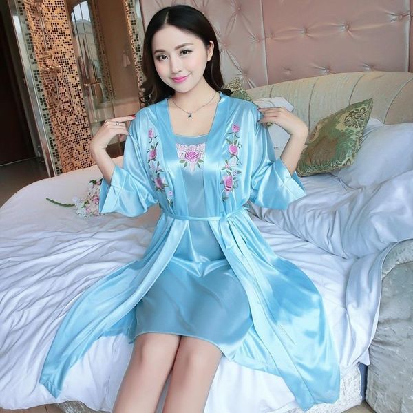 

womens sleepwears lingerie set sleep dress women sleepwear backless satin lace chemise slip deep v nightwear nightgown female home, Black;red