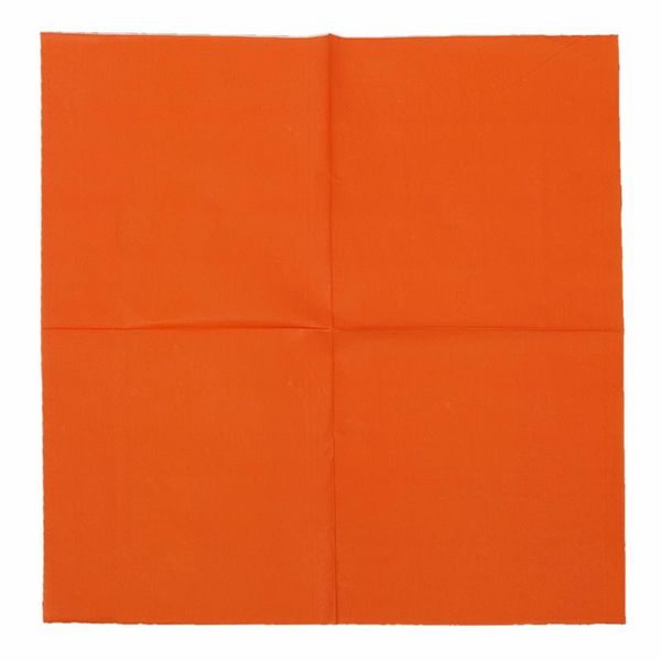 

table napkin 1 pack solid color printed paper (orange)