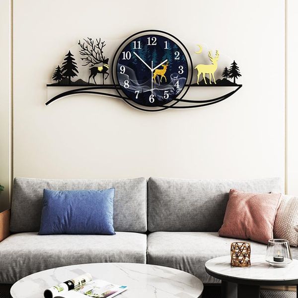 

wall clocks decorative watch large acrylic clock creative quartz mute home decoration living room