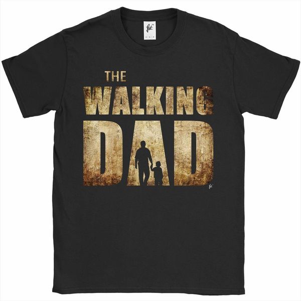 

the walking dad parody men t shirts father son fathers day o neck short sleeve tee for, White;black