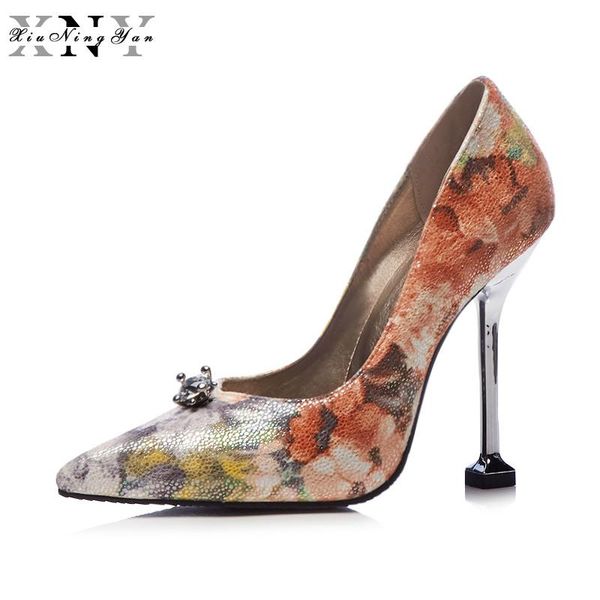 

dress shoes xiuningyan women supper high heel 2021 snake print pumps party wedding woman heels 11cm, Black