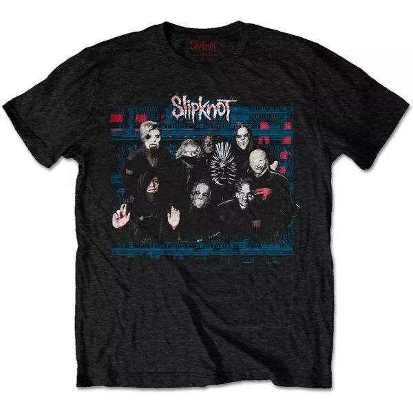 

slipknot we are not your kind glitch group official t-shirt men unisex, White;black