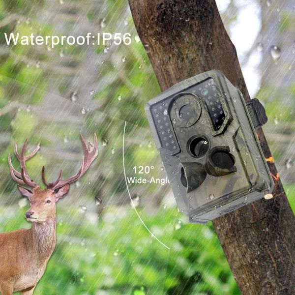 

outdoor trail camera 12mp 1080p hd ip56 waterproof game wild scouting dash cam with 120 degree wide angle lens and night vision hunting came