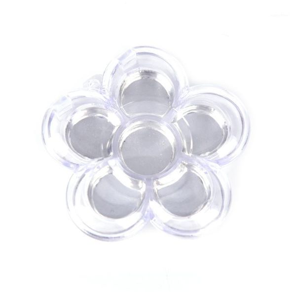 

professional eyeshadow 6pcs palette plum blossom rotary eye shadow glitter matte brush cosmetic box case makeup tools1