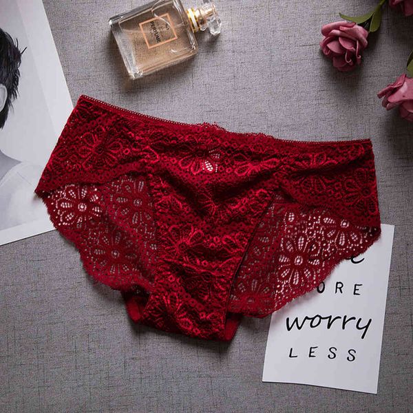 

underwear lace out transparent traceless and low waist, Black;pink