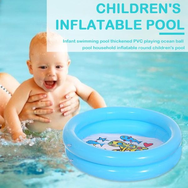 

pool & accessories 65cm play ball baby swimming child summer kid water toys inflatable bath tub round lovely animal printed bottom