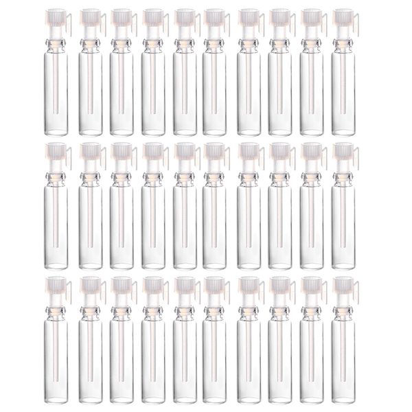 

50pcs travel perfume sample tube portable glass empty bottles for
