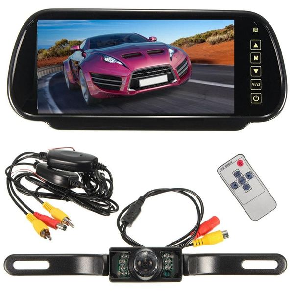 

car video 7 inch tft lcd display mirror monitor mp5 rear view parking camera