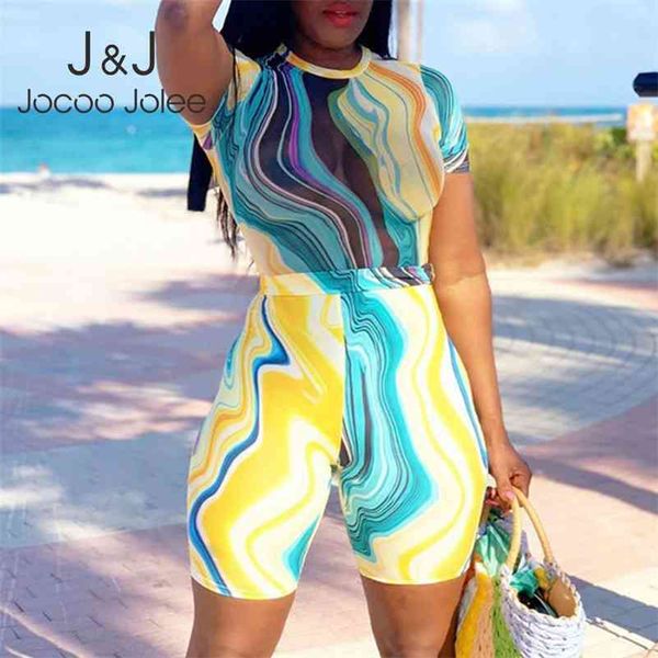

elegant colorful bandage playsuits casual sleeve o neck jumpsuit short jogger tracksuit overalls rompers 210416, Black;white