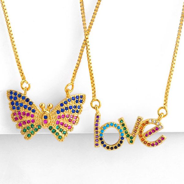

funmode box chain link butterfly shape pendant necklace for women party accessories jewelry collier femme wholesale fn247 necklaces, Silver