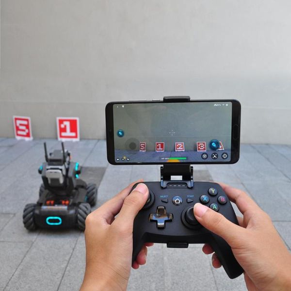 

game controllers & joysticks wireless remote controller joystick phone holder for dji robomaster s1 bluetooth connected table smartphone use