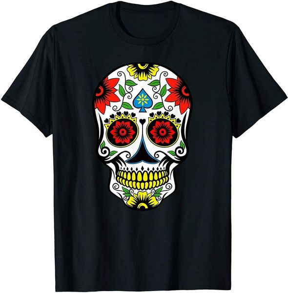 

sugar skull tattoo style t-shirt size m-5xl, White;black
