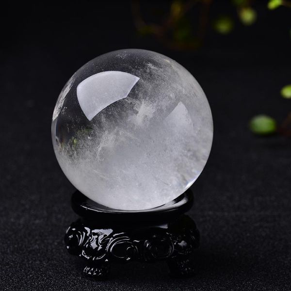 

decorative objects & figurines 1pc natural stone crystal quartz ball rock mineral healing massage reiki meditation energy home decor