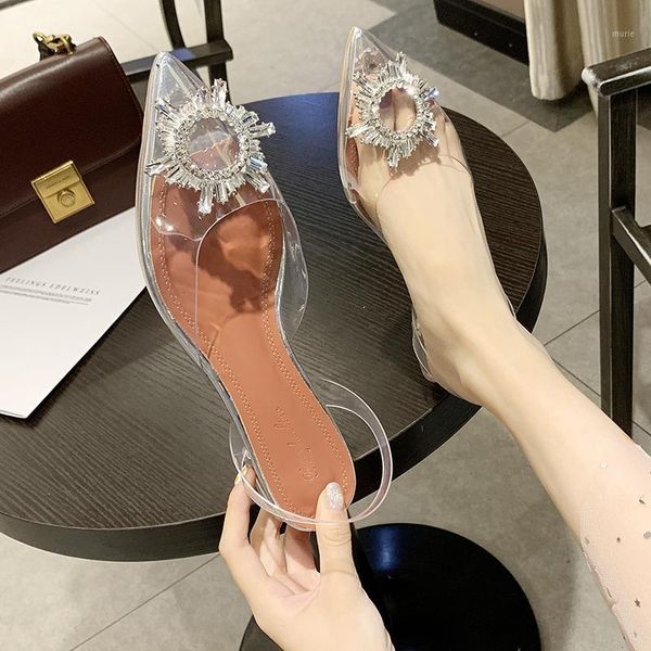 

transparent crystal beach ladies shoes comfortable rubber sandals women outdoor slip on sandalen slingback summer woman1, Black