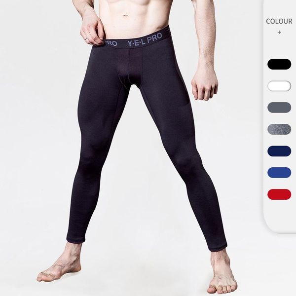 

running pants men's compression fitness tights sports breathable quick-dryingfitness training workout yoga, Black;blue