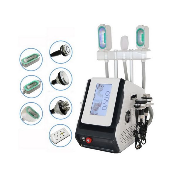 7 in 1 kriyoterapi zayıflama makinesi cryolipolysis kriyo lipolaser rf kaldırma kavitasyon üç 360 ° ile lipo lazer liposuction makineleri kolları