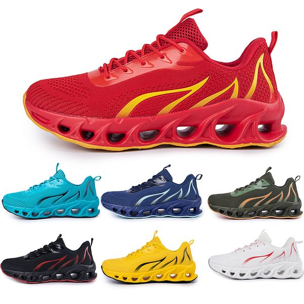 

2021 men running shoes triple black white fashion mens women trendy trainer sky-blue fire-red yellow dark green breathable casual sports out
