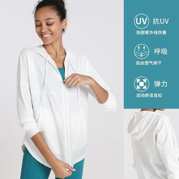 

fashion loose sports hooded zipper yoga fall winter cardigan fitness clothing comfortable long sleeve women sport outfit