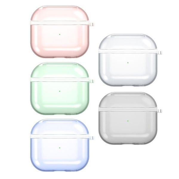 

cell phone repairing tools tpu transparent headphone accessories suitable for air-pods 4 generation black/blue/green/powder/transparent