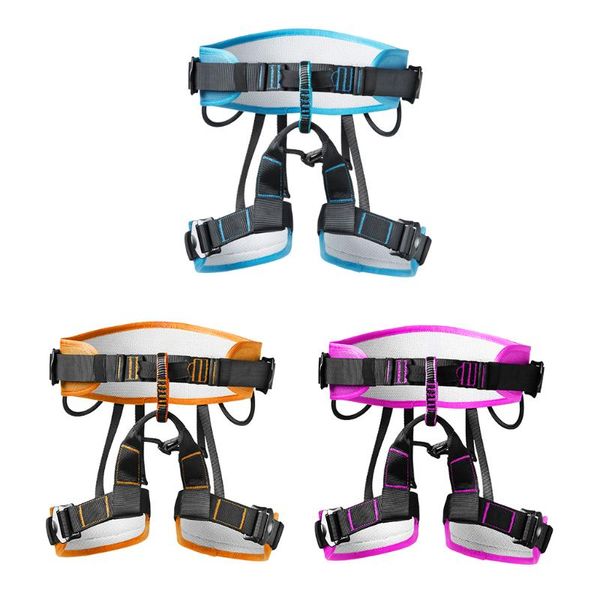 

cords, slings and webbing half body safety belt rock climbing rappelling harness for outdoor sports