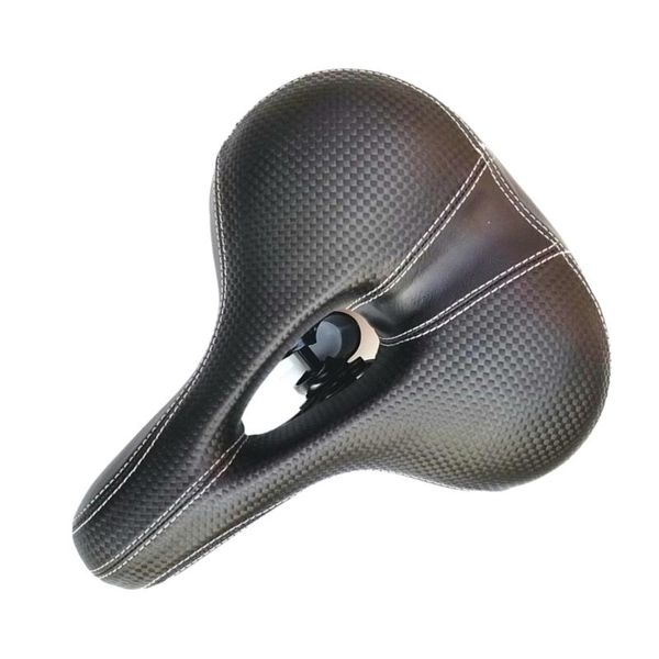 

saddle thicken wide saddles seat cycling mtb mountain road bike accessories (black)