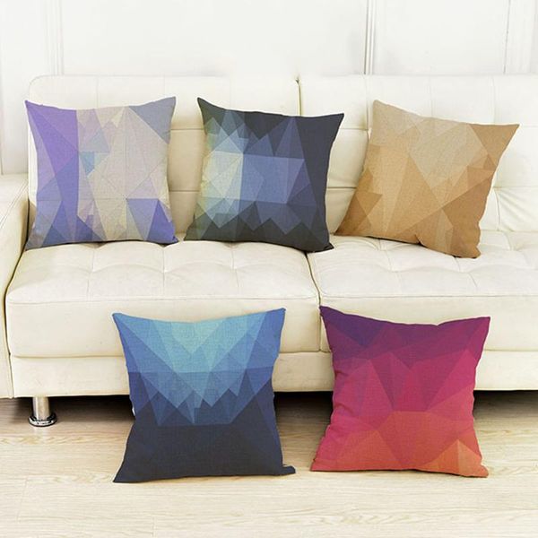 

cushion/decorative pillow 9 colors geometric 3d diamond print sofa cushion living room modern fashion crystal cubes stone throw car seat cha