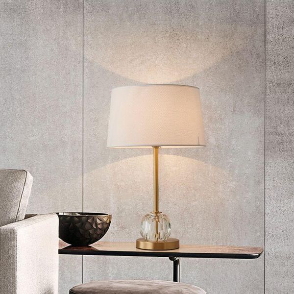 

table lamps nordic crystal lamp for bedroom living room bedside study reading desk e27 decoration night lights gold