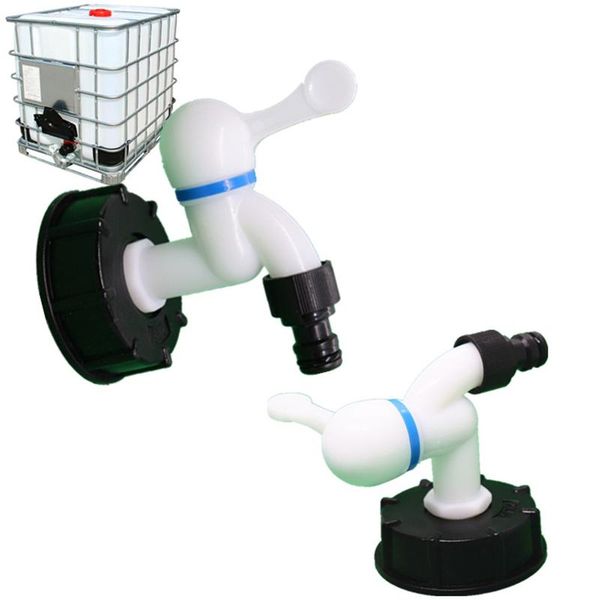 

watering equipments 1/2'' 3/4'' ibc tank adapter to plastic tap replacement valve fittings home garden water connectors