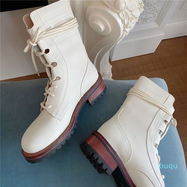 

designer- women shoes ladies leather boots simplicity style winter stylish women platform martin booties nylon ankle half boot luxury, Black