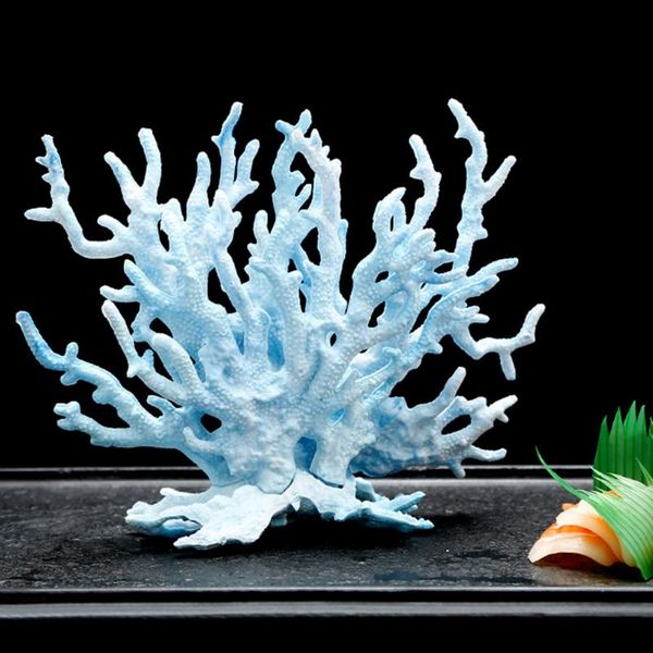 

decorations fish tank landscaping resin simulation coral submarine aquatic plants artificial hard aquarium decoration accessories