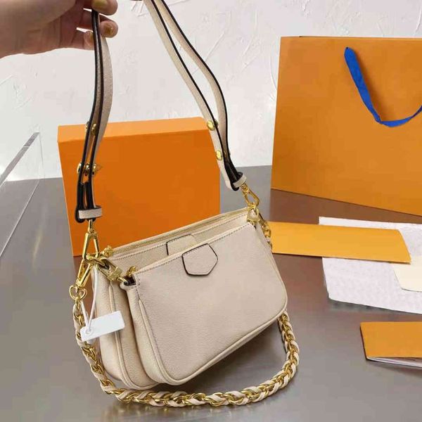 

luxury handbags and storage two-piece t suit bag 2021 lu ladies 4-color leather handbag date code wallet hand single sho