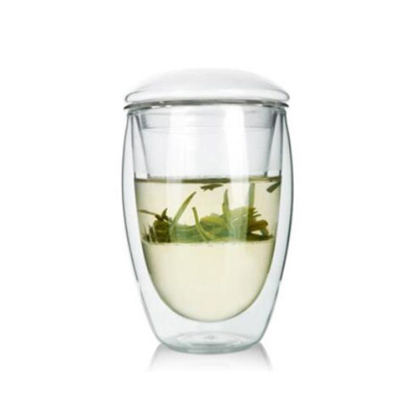 

mugs 350ml heat-resistant double wall glass cup beer coffee set handmade creative mug tea transparent drinkware