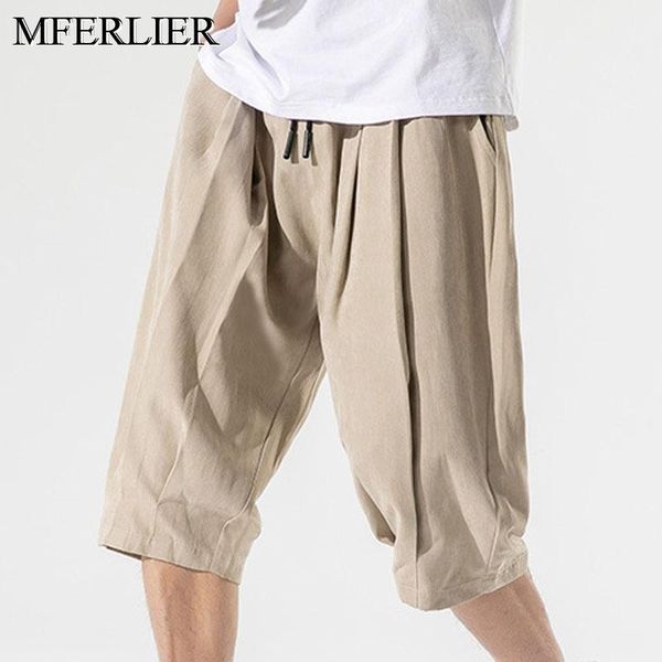 

summer men pants 5xl 6xl 7xl 8xl plus size cotton large men's, Black