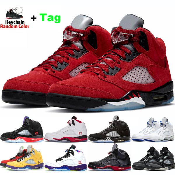 

raging bull jumpman men 5 basketball shoes sail fire red green 5s oregon ducks alternate grape mens sneakers trainers us 7-13