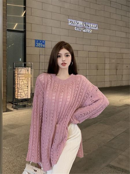 

women's pants & capris women suite high waist wid leg white straight trousers female slit pink sweater 2021 autumn, Black;white