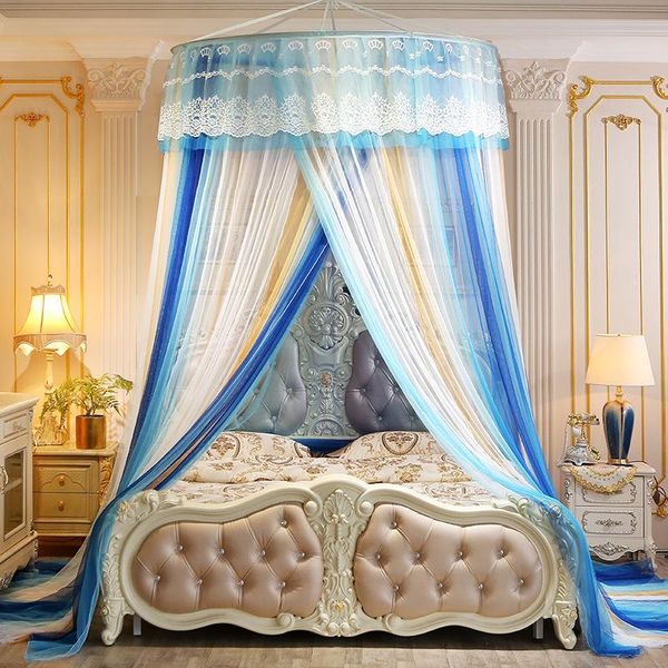 

mosquito net dome ceiling princess curtains hexagonal mesh court wedding red floor hanging